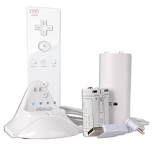 Remote Charging Dock + Rechargeable Battery Pack for Wii